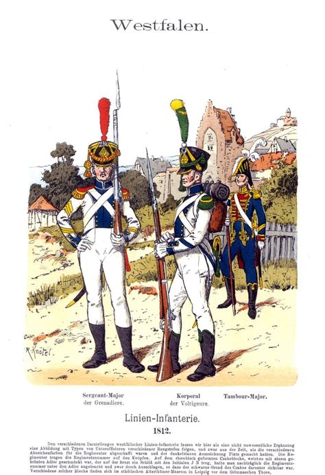 Westfalen Linien Infanterie 1812 Westfalen Napoleon Königreich