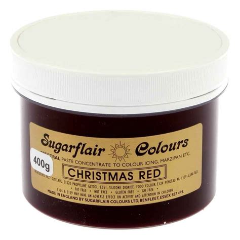 400g Christmas Red Spectral Paste Concentrate Colouring By Sugarflair