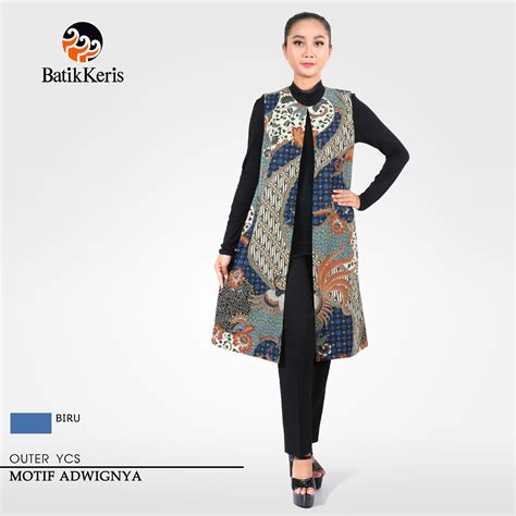 Outer Ycs Batik Leher Bulat Motif Adwignya Batik Keris Online