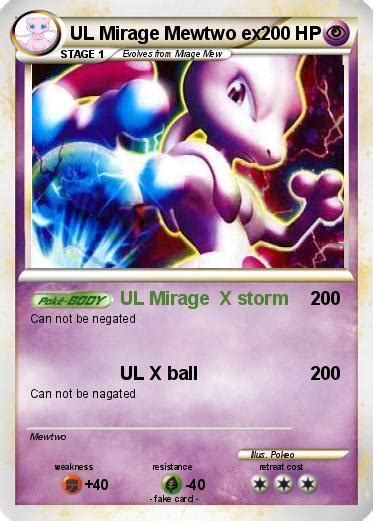 Pokémon UL Mirage Mewtwo ex - UL Mirage X storm - My Pokemon Card