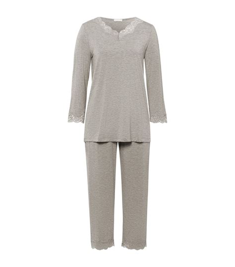 Hanro Natural Elegance Cropped Pyjamas Harrods Us