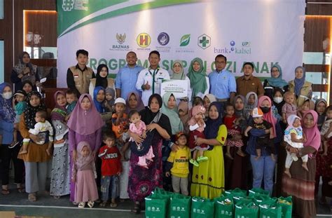 Upz Bank Kalsel Dan Upz Bakti Bersama Bantu Asupan Gizi Anak Stunting