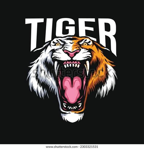 Tiger Head Vector Drawing Design Stock Vector (Royalty Free) 2303321531 | Shutterstock