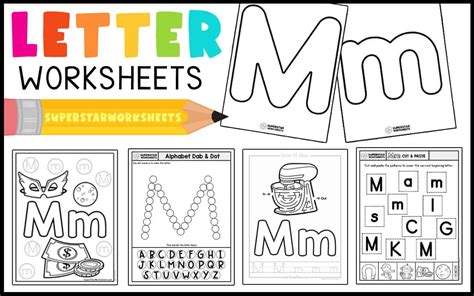 Letter M Worksheets Superstar Worksheets