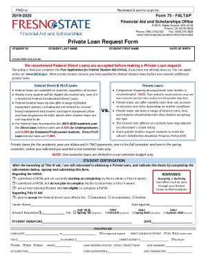 Fillable Online Private Loan Request Form Fax Email Print Pdffiller