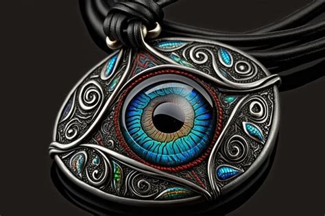 Premium AI Image | Evil eye amulet with intricate design and brilliant ...