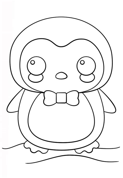 Printable Cute Penguin Coloring Pages