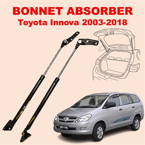 PROMOTION Toyota Innova 2003 2018 Rear Bonnet Damper Boot Absorber