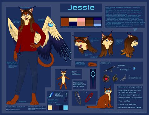 Jessie Fursona Reference Sheet By Galaxyjessie On Deviantart