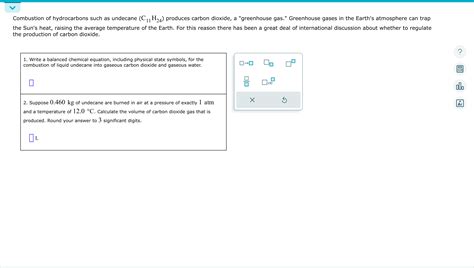 Solved Combustion Of Hydrocarbons Such As Undecane C11H24 Chegg