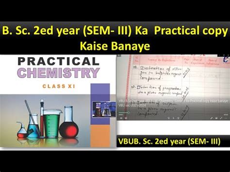 Vbu B Sc Ed Year Sem Iii Chemistry Generic Ka Practical Copy Kaise