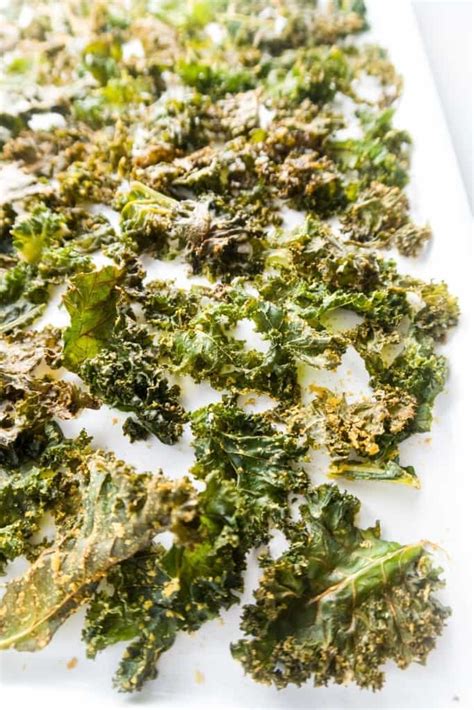 5-Ingredient Salt and Vinegar Kale Chips (Paleo, Low Carb)