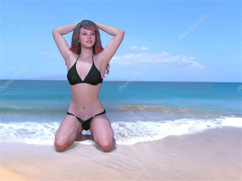 Representaci N D De Una Mujer En Bikini