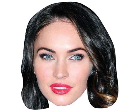 Cardboard Celebrity Masks Of Megan Fox Lifesize Celebrity Cutouts