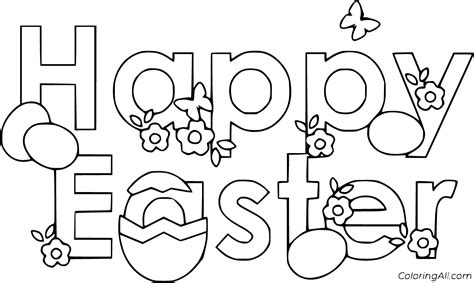 Happy Easter Coloring Pages 39 Free Printables Coloringall