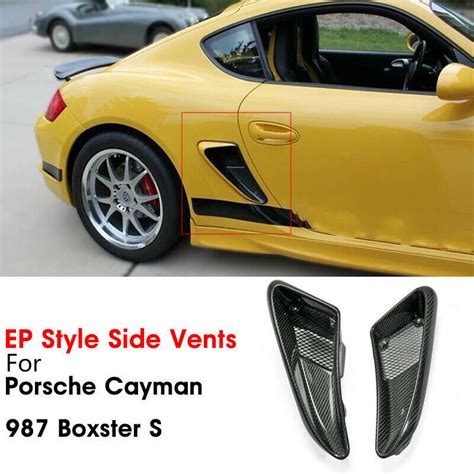 For Porsche Caymans Boxster S Ep Style Carbon Side Vents