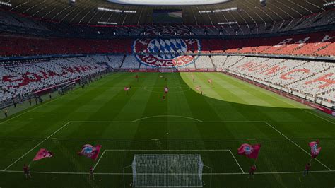 Pes Improved Lighting In Allianz Arena Day Fine Conditions Pc