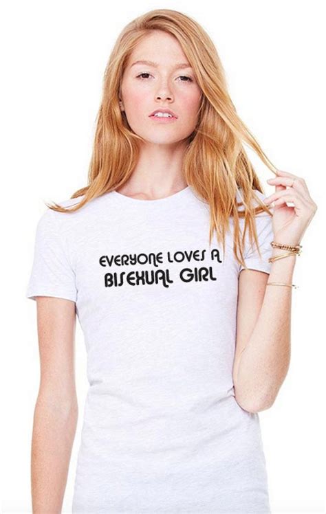 Everyone Loves A Bisexual Girl Shirt Bisexual Tshirt Bisexual Pride Shirt Gay Pride Tshirt