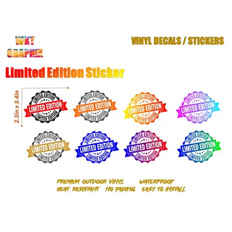 Limited Edition Version 2 Sticker Decals Shopee Philippines