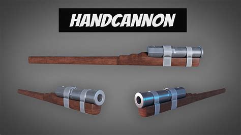 3D model Medieval HandCannon 3D Model Lowpoly VR / AR / low-poly | CGTrader