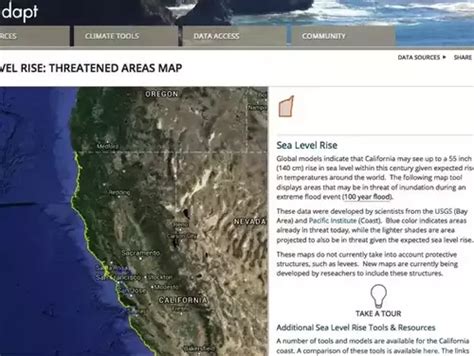 Sea Level Rise: Threatened Areas Maps | NOAA Climate.gov