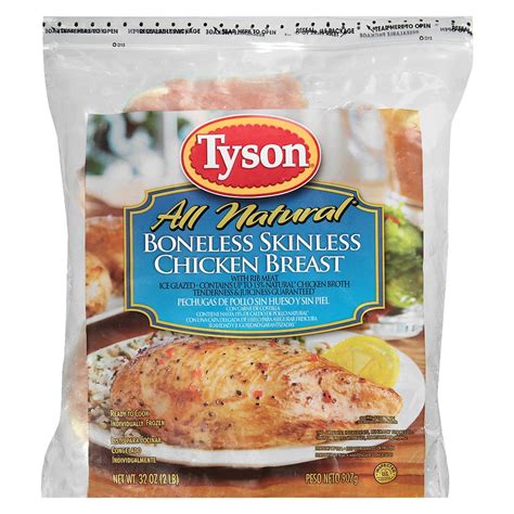 Tyson Individually Frozen Raw Boneless Skinless Chicken Breasts Walgreens