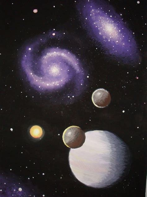 30 Startling Acrylic Galaxy Painting Ideas