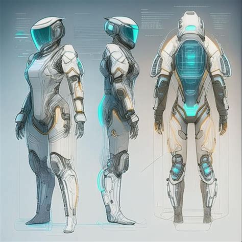 Futuristic space suit by Pickgameru on DeviantArt