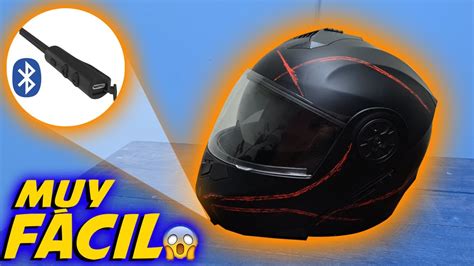 Como Instalar Manos Libres Bluetooth A Casco De Moto MUY FACIL Y