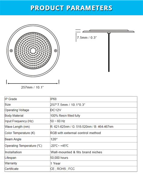 Patented Mm Super Slim In L Stainless Steel Ip Led Pool