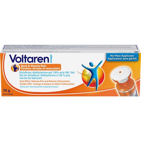 Voltaren Back & Muscle Pain Relief Gel with No Mess Applicator - CTC Health