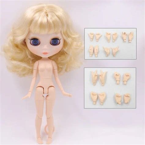 Nude Blythe Doll From Factory Jointed Body Face White Skin Multi Hair EBay