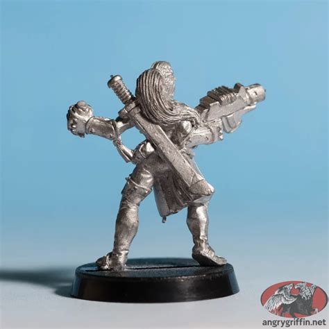 Metal Necromunda Escher With Bolt Pistol And Grenade Angry Griffin