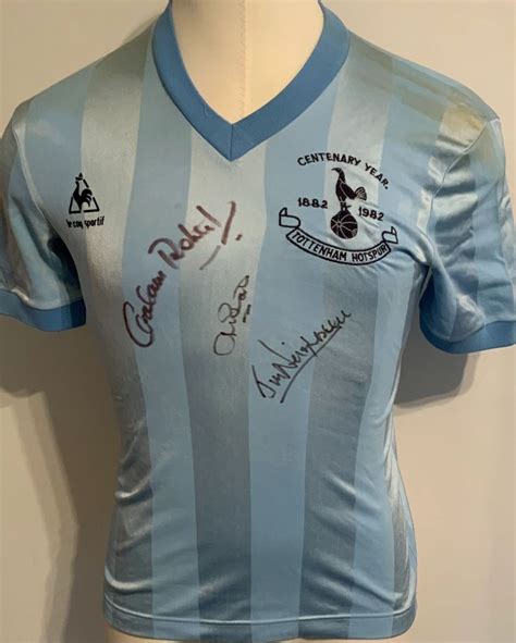 Tottenham 1982 1983 Away Centenary Signed Medium