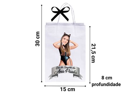 Sacolinhas Personalizadas Chá de Lingerie Elo7