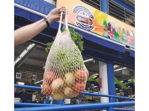 Bolsa Reutilizable Malla Algod N Para Frutas Y Verduras Ecomalla