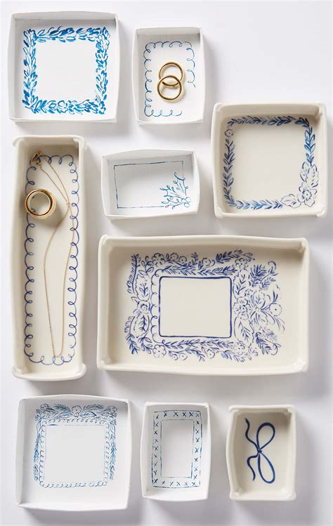 Anthropology Ceramic Trinket Dishes - Emily Isabella