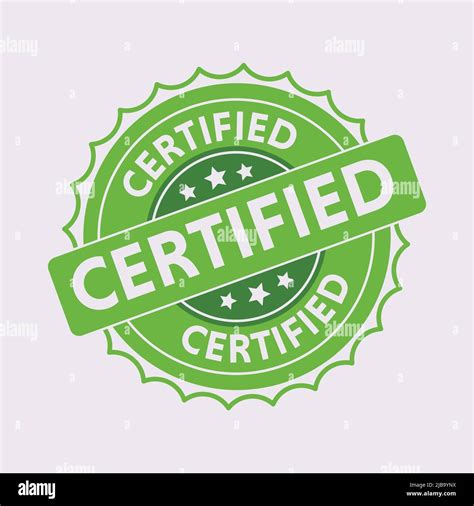 Certified Grunge Rubber Stamp Natural Stamp Stock Vector Image Art