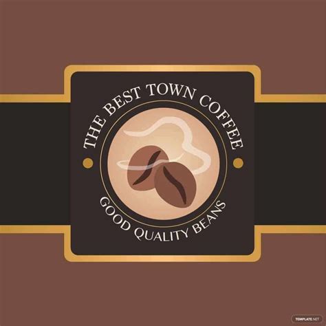 Coffee Label Vector in Illustrator, SVG, JPG, EPS, PNG - Download ...