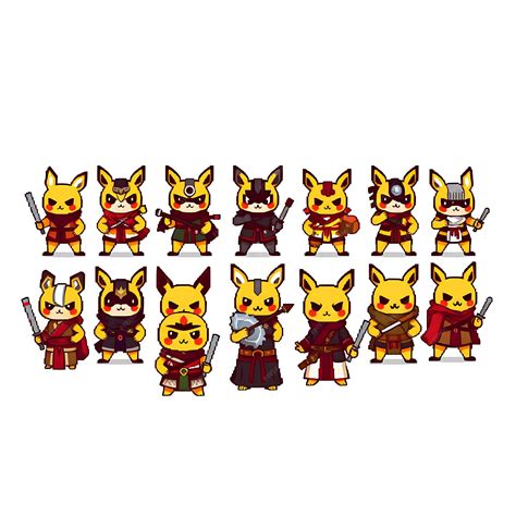 Premium Photo 16 Diverse Pika Pugilist In 4 Bit Pixel Art Grid Simple