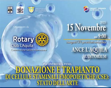 Donazione E Trapianto Di Cellule Staminali Emopoietiche Il Convegno