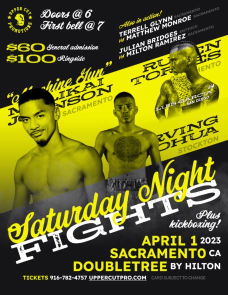 Saturday Night Fights | Upper Cut Promotions