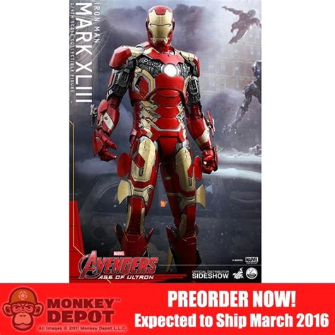Monkey Depot Boxed Figure Hot Toys Age Of Ultron Iron Man Mark Xliii