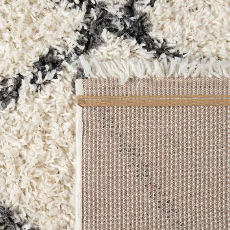 Paco Home Tapis Shaggy Tapis De Salon Poil Long Moderne Boho Scandinave