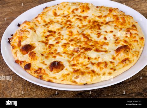 Hot Tasty Cheese Pizza Stock Photo Alamy