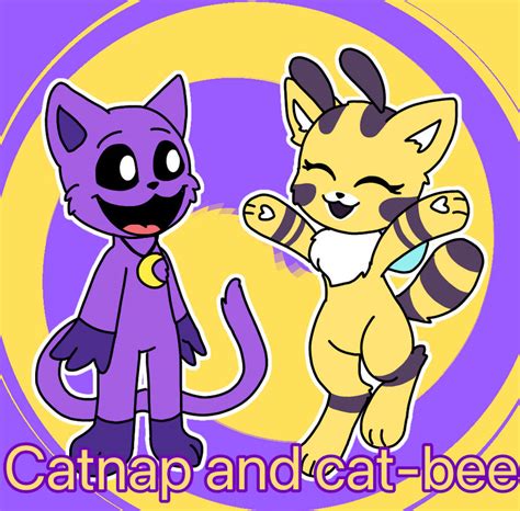 Poppy Playtime Catnap And Cat Bee Fanart By Aaliyahthedream12 On