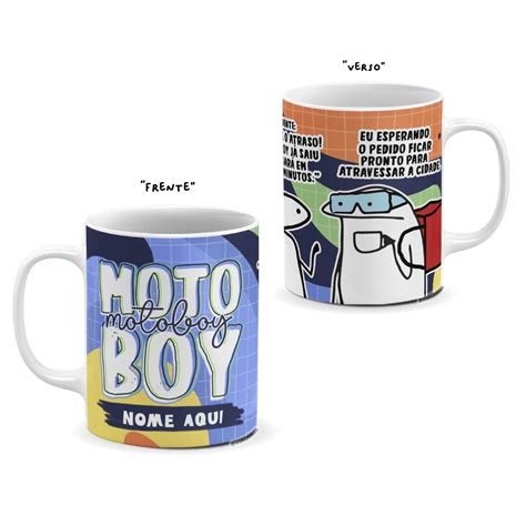 Caneca Personalizada Flork Motoboy Nome