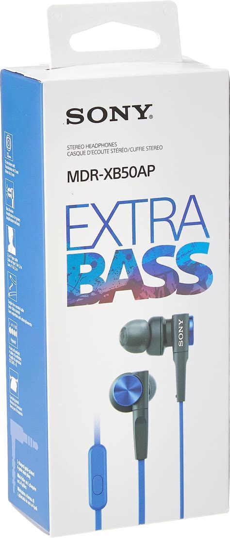 Sony MDR-XB50AP In-Ear Extra Bass Headphones with In-Line Control ...