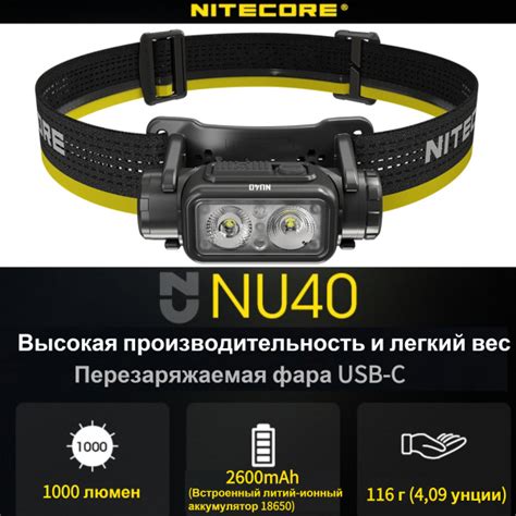 NITECORE Налобный фонарь - купить с доставкой по выгодным ценам в ...