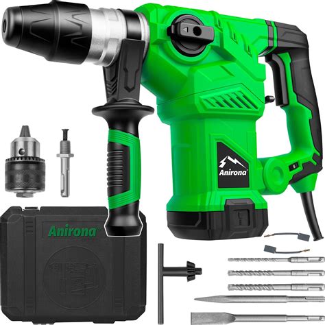 GOXAWEE Kit De 1600W Rotomartillo Cincelador Perforador 1050RPM SDS